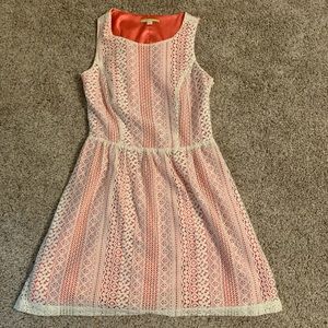 Pink and lace dress